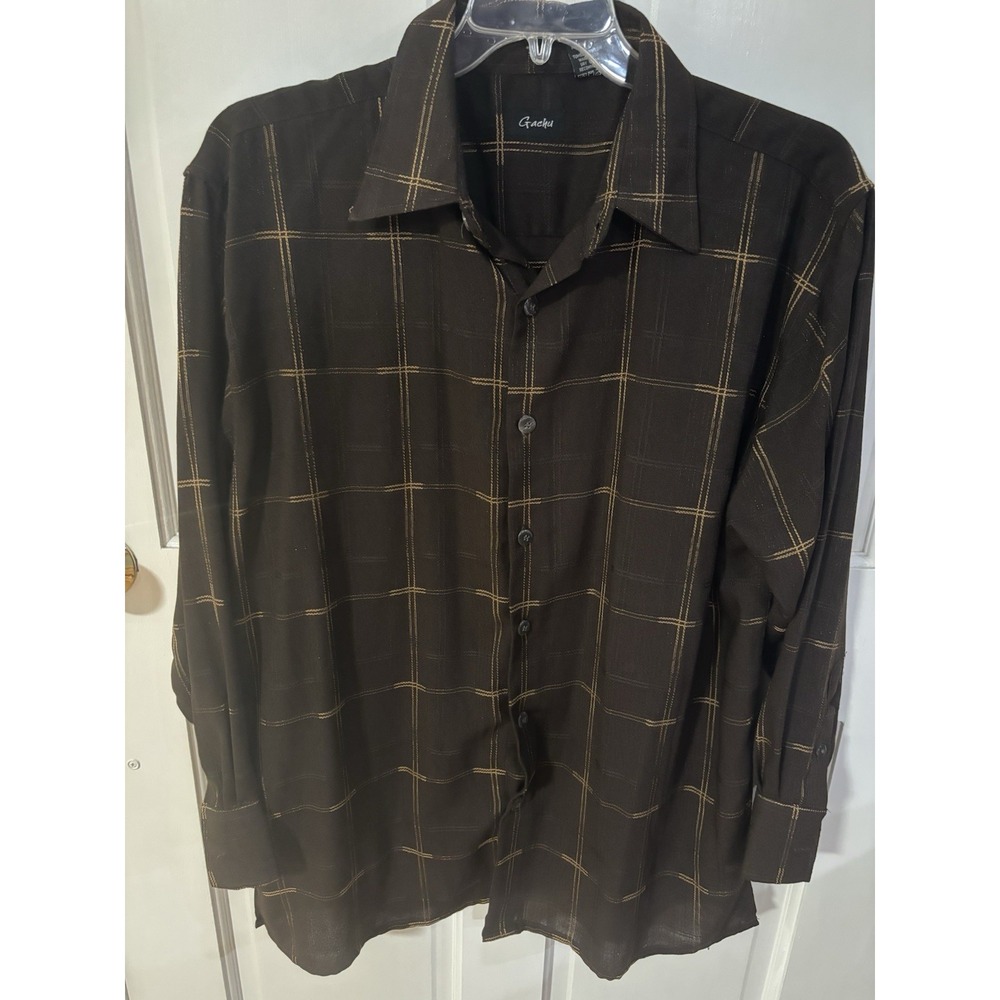 Gatchu 100% Polyester Long Sleeve Shirt Vintage